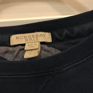 BURBERRY Navy Blue Pullover
